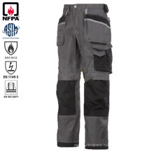 Twill Workwear Static-Free Flame Retardant Men Work Safety Cargo Pant